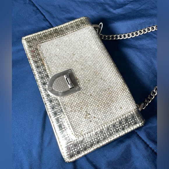 Silver Rhinestone Crossbody Bag - Picture 3 of 15